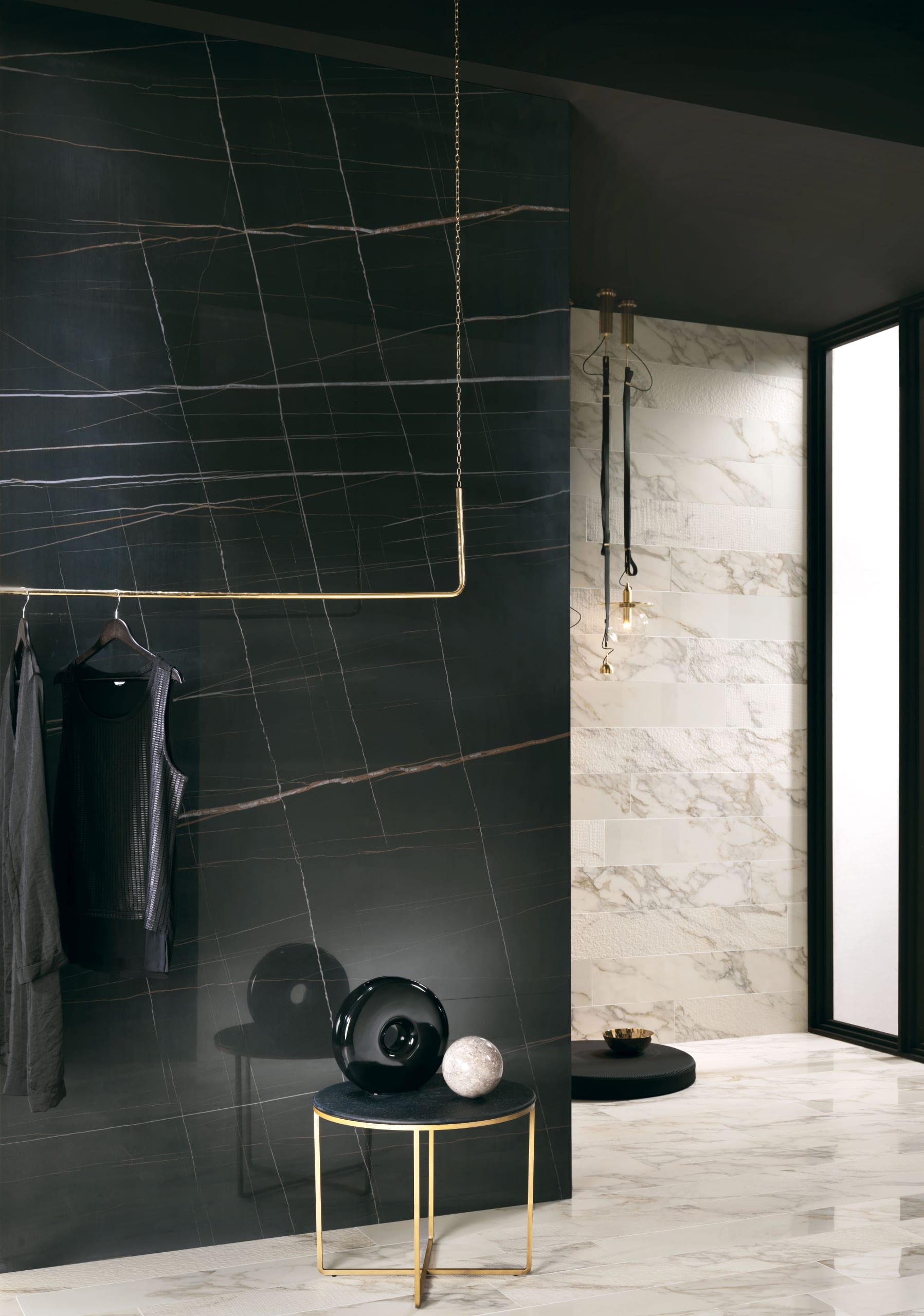 Marble Experience Sahara Noir Pulido 120 × 280 (sobre pedido)