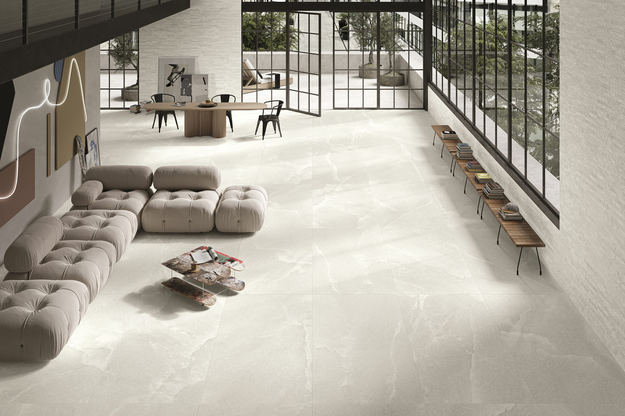 Salt Stone White Pure 90 × 180