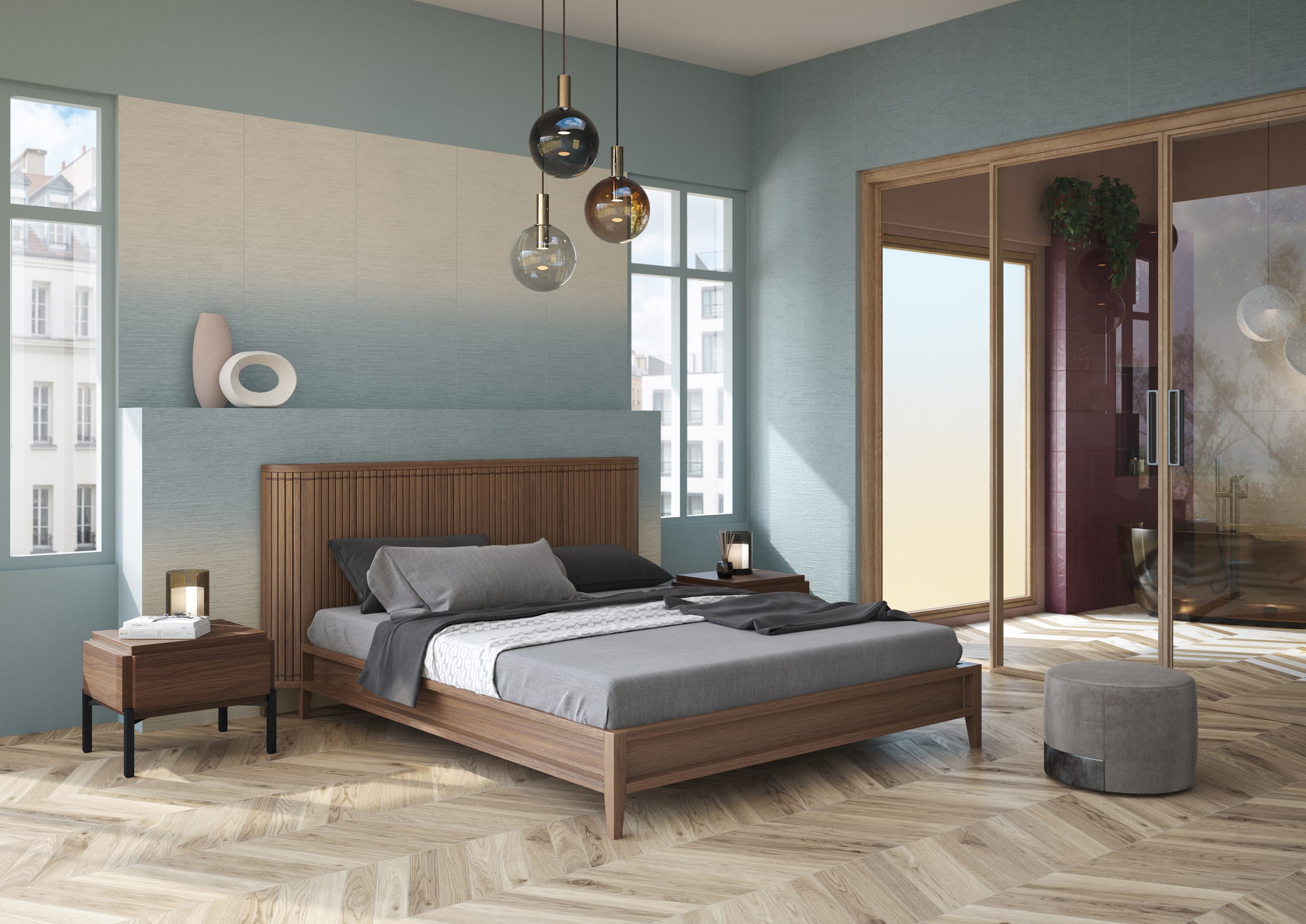 Iridea Degradé Oceano 50 × 120 / Iridea Mare 50 × 120