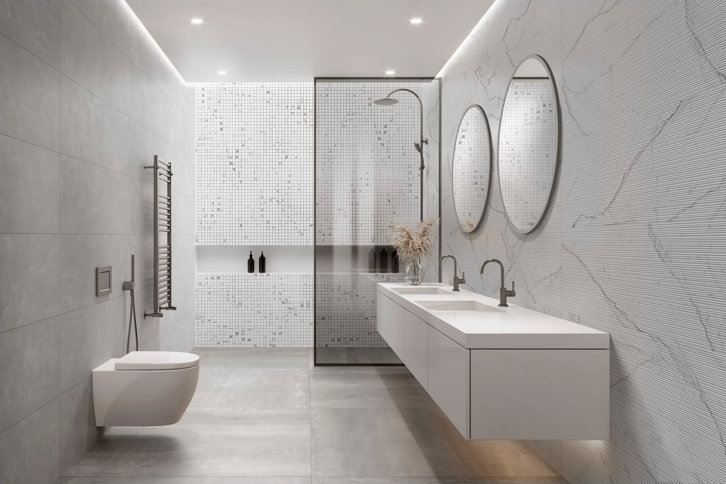 Mixed Struttura Mikado 3D Statuario Venato 40 × 120